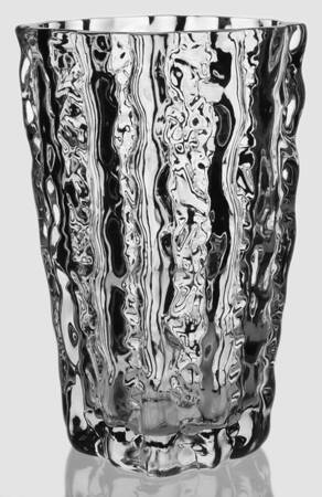 Frostfire (Clear, Textured) 9" Flower Vase
