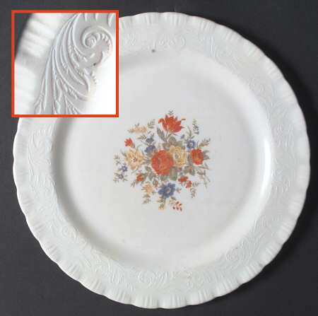 Chinex Classic Bouquet Cake Plate