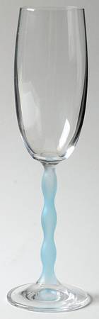 Sofia Blue Fluted Champagne