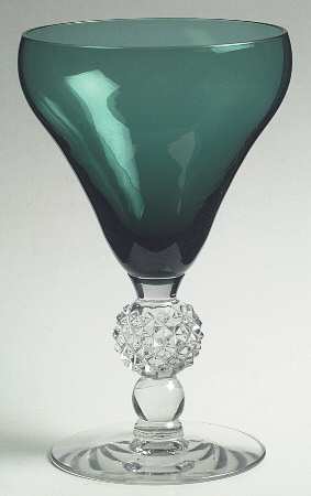 Old English Venetian Emerald (Golf Ball Stem) by Morgantown