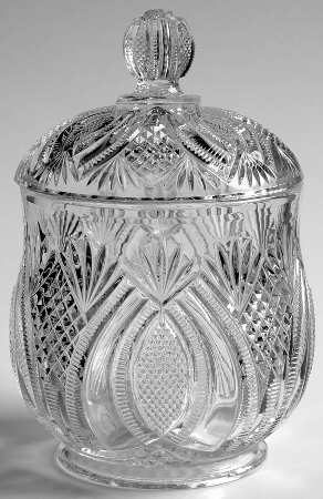 Hickman Clear Sugar Bowl & Lid