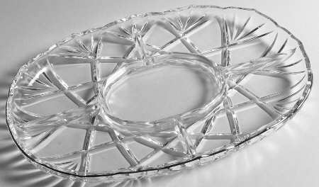 Hampshire Gold 165" Oval 5 Part Relish