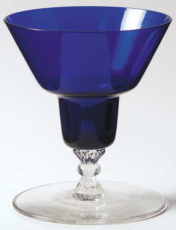 Georgian Cobalt Single Light Candlestick