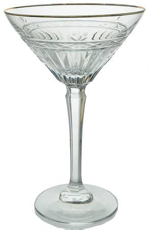 Croton Gold Martini Glass