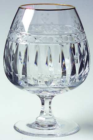 Croton Gold Brandy Glass