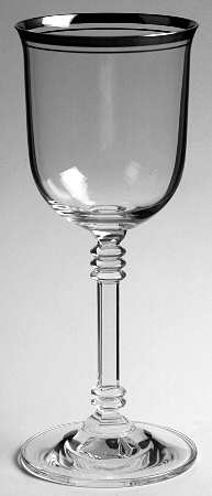 Gothic Platinum Wine Glass
