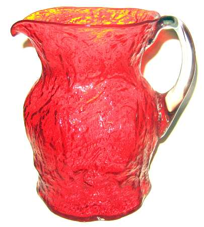 Crinkle Gypsy Fire (Orange) Pitcher