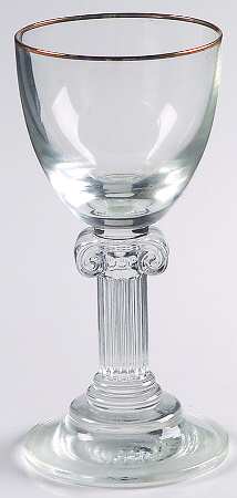 Parthenon Gold Cordial Glass