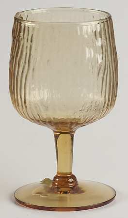 Festival Amber Wine Glass