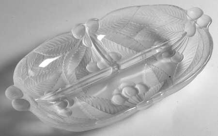Bountiful (Frosted Design) 11" Oval 3 Part Celery/Relish