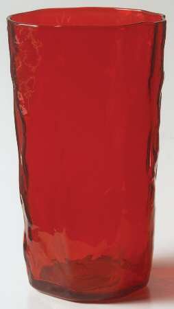 Crinkle Red 14 Oz Flat Tumbler
