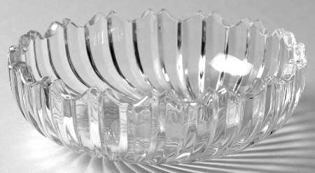 Crystal Pleats 5" Round Bowl