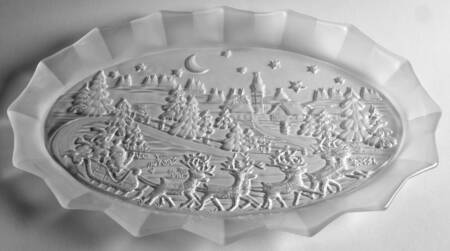 Silent Night (Sa958) 17" Oval Platter