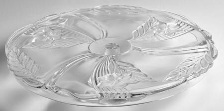 Satin Orchid Footed Cake Plate