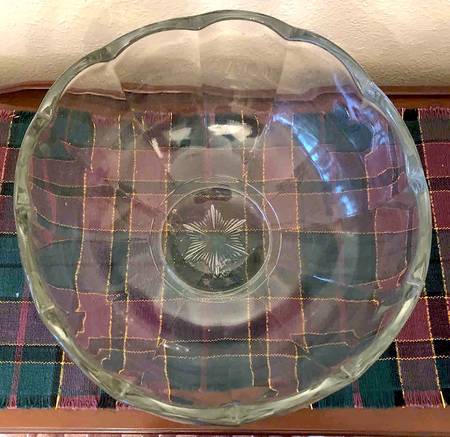 Colonial Clear Punch Bowl