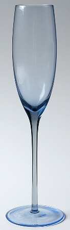 Elegance Blue Fluted Champagne
