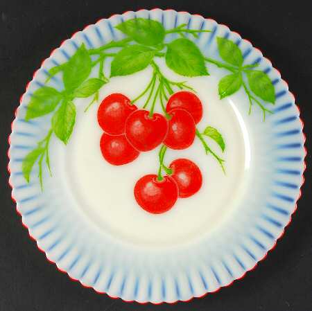 Petalware Fruit (Red Trim) Cremax 8" Salad Plate