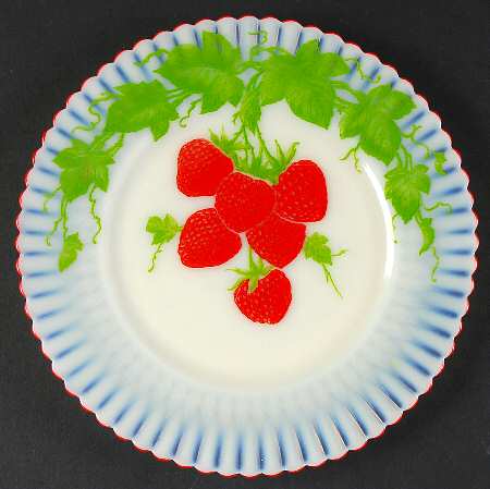 Petalware Fruit (Red Trim) Cremax 8" Salad Plate