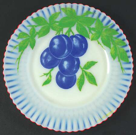 Petalware Fruit (Red Trim) Cremax 8" Salad Plate