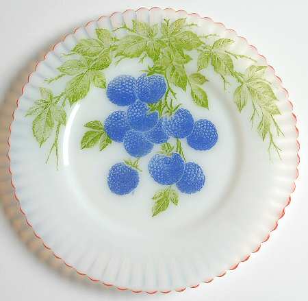 Petalware Fruit (Red Trim) Monax 8" Salad Plate