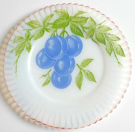 Petalware Fruit (Red Trim) Monax 8" Salad Plate