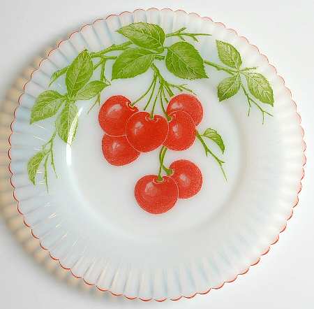 Petalware Fruit (Red Trim) Monax 8" Salad Plate