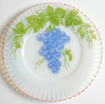 Petalware Fruit (Red Trim) Monax 8" Salad Plate