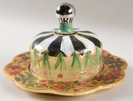 Circus Cheese Dome with 8" Wood Charger