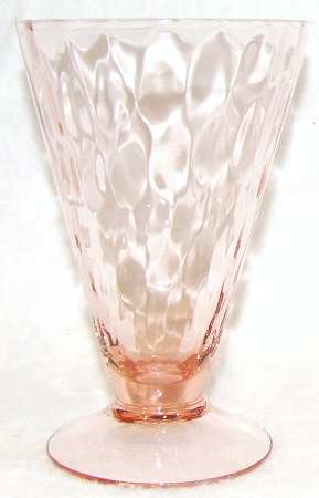 Vernon Pink (Pineapple Optic) Footed Tumbler