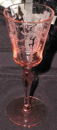 Sunrise Medallion Pink (Stem 7630) Wine Glass