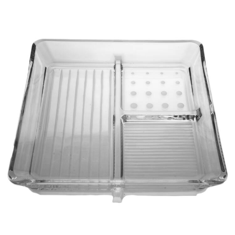 Cheers 3-Part Divided Square Tray