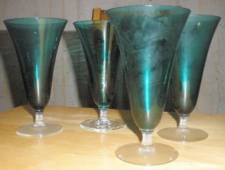 Monroe Venetian Green 9 Oz Footed Tumbler