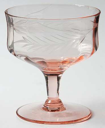 Cut 466 Pink Low Sherbet