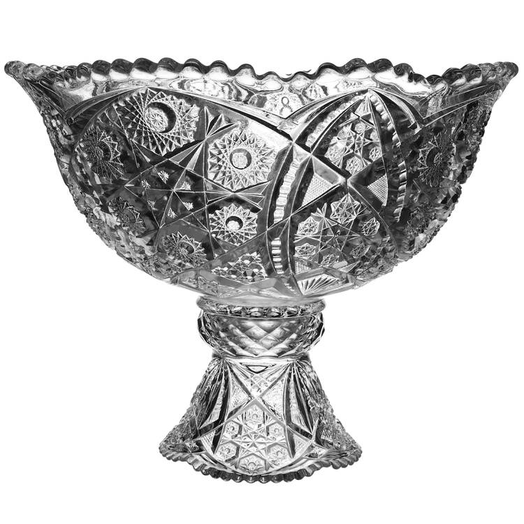 Fentec Clear Punch Bowl with Stand by McKee