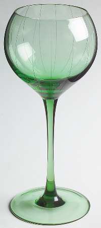 Highline Green Wine Glass