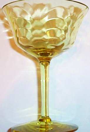 Palm Optic Topaz (Stem 7577) Champagne/Tall Sherbet