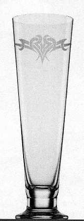 Tattoo White Tribal Wing Pilsner Glass