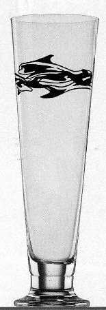 Tattoo Black Dolphins Pilsner Glass