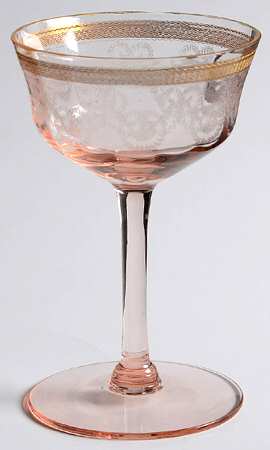 Necklace Pink (Stem 7577) (Gold) Liquor Cocktail