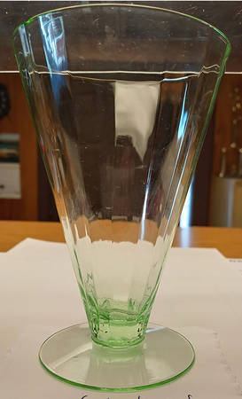 Heirloom Venetian Green Footed Tumbler