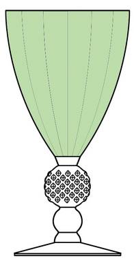 Golf Ball Light Green Bowl (Optic) by Morgantown