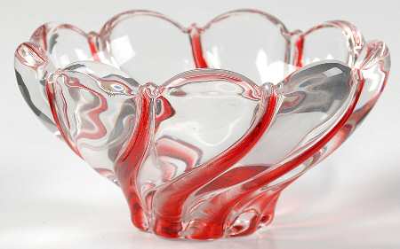 Peppermint Red 5" Round Bowl