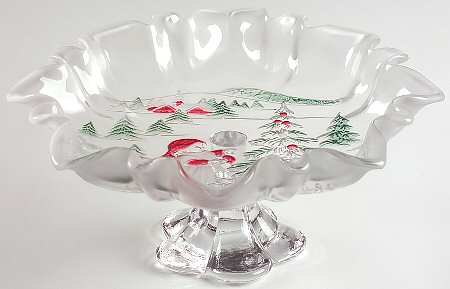 Holiday Landscape Footed Bon Bon