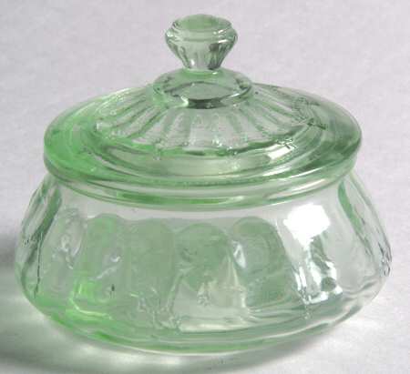 Jennifer Minatures Green Jam/Jelly & Lid