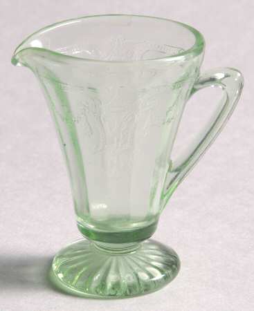 Jennifer Minatures Green Tall Footed Creamer