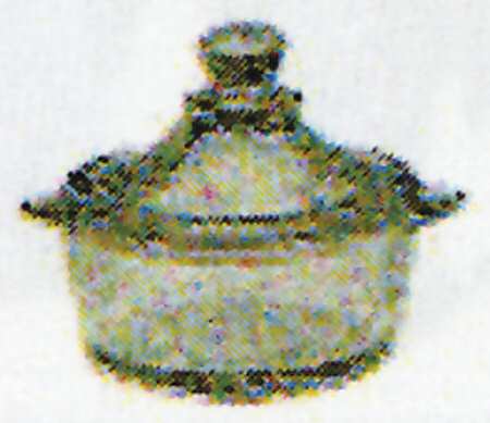 Jennifer Miniatures Yellow Candy Dish & Lid
