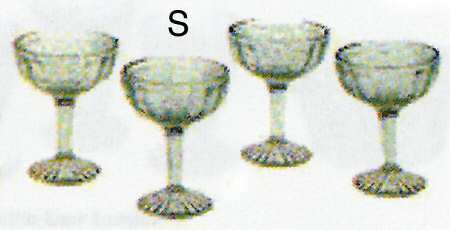 Jennifer Miniatures Yellow Champagne/Tall Sherbet