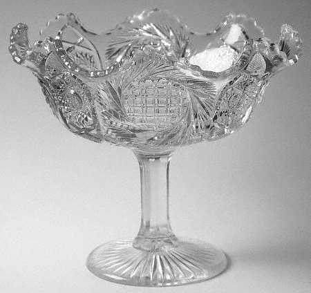 Sunburst Round Compote (Height X Width)
