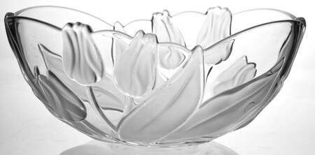 Tulips Satin 10" Oval Bowl