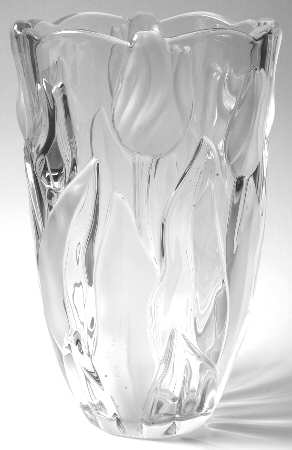 Tulips Satin 9" Flower Vase